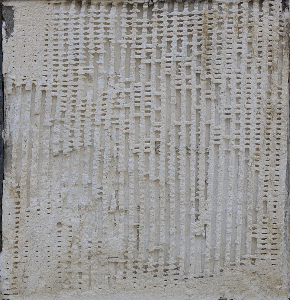 A roll of fabric adhesive plaster beside a cut length of it